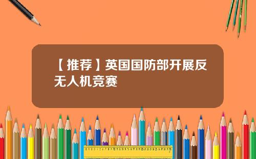 【推荐】英国国防部开展反无人机竞赛