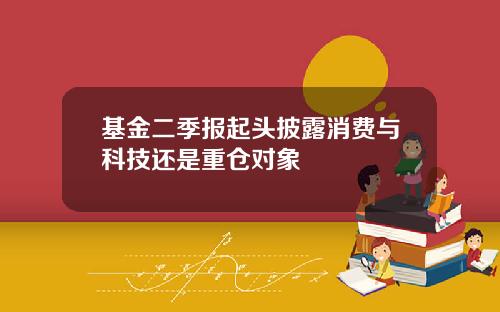 基金二季报起头披露消费与科技还是重仓对象