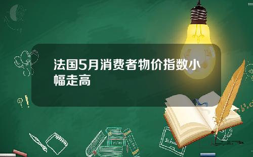 法国5月消费者物价指数小幅走高