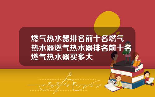 燃气热水器排名前十名燃气热水器燃气热水器排名前十名燃气热水器买多大