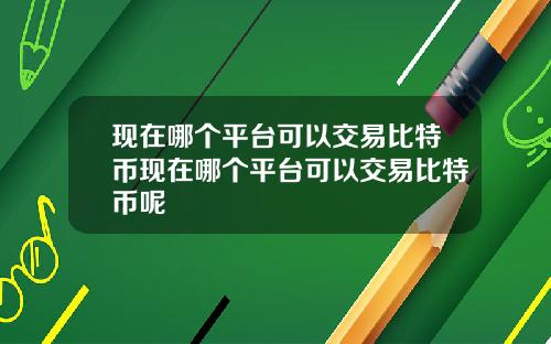 现在哪个平台可以交易比特币现在哪个平台可以交易比特币呢
