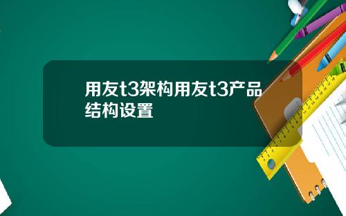 用友t3架构用友t3产品结构设置