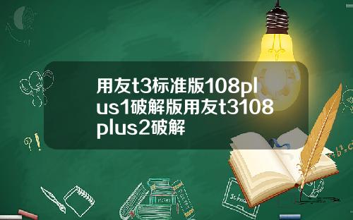 用友t3标准版108plus1破解版用友t3108plus2破解