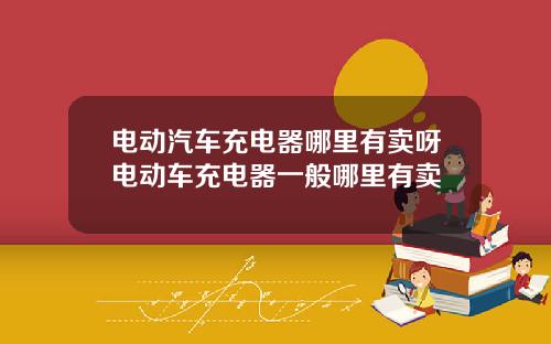 电动汽车充电器哪里有卖呀电动车充电器一般哪里有卖