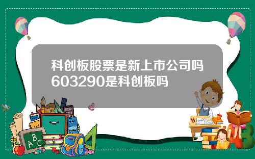 科创板股票是新上市公司吗603290是科创板吗
