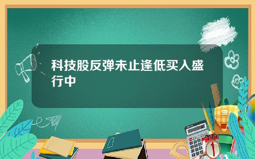 科技股反弹未止逢低买入盛行中