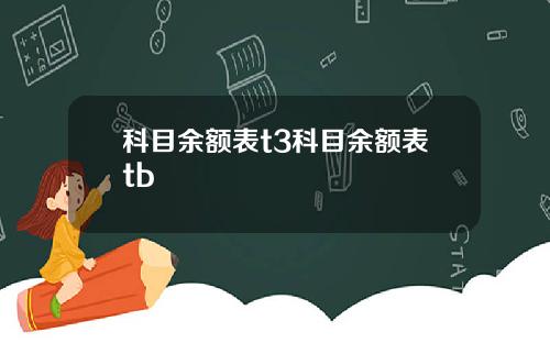 科目余额表t3科目余额表tb
