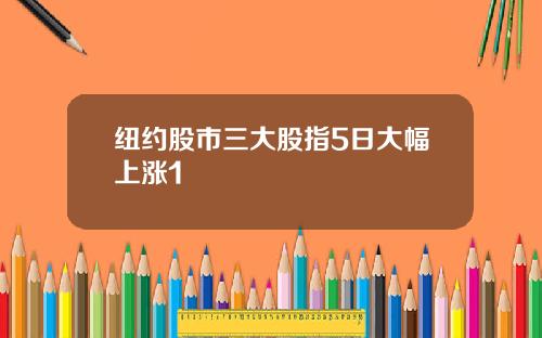 纽约股市三大股指5日大幅上涨1