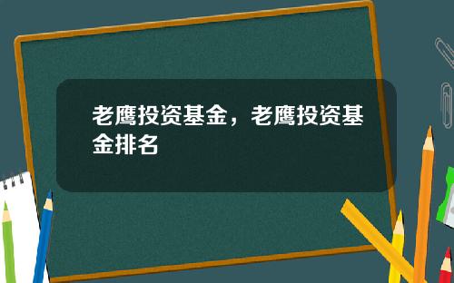 老鹰投资基金，老鹰投资基金排名