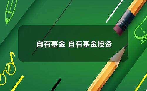 自有基金 自有基金投资