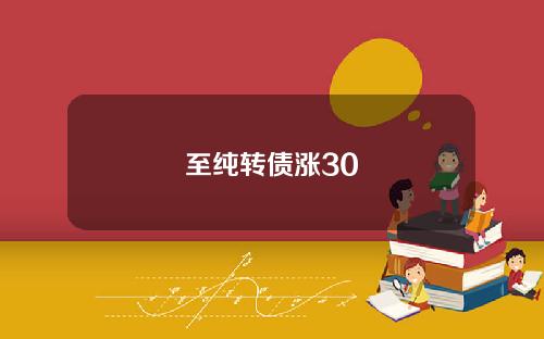 至纯转债涨30