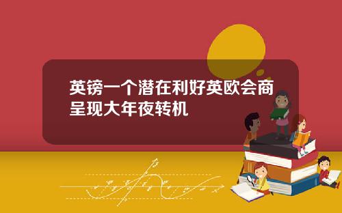 英镑一个潜在利好英欧会商呈现大年夜转机