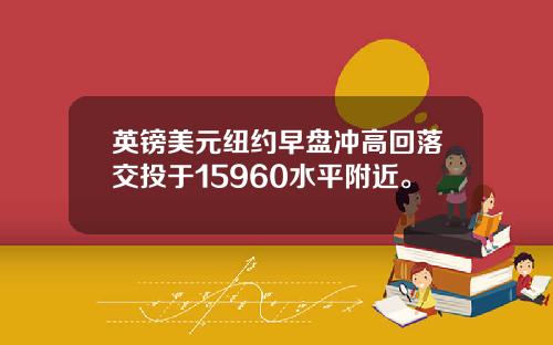 英镑美元纽约早盘冲高回落交投于15960水平附近。