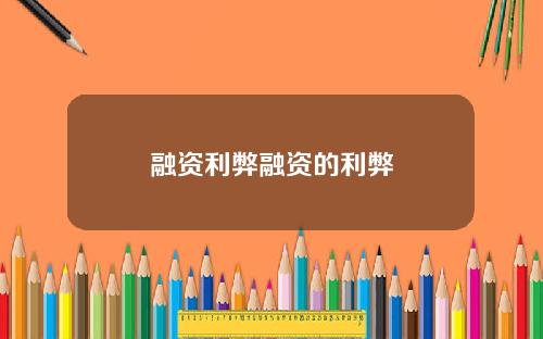 融资利弊融资的利弊