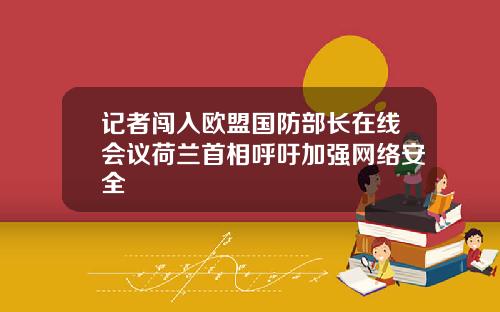 记者闯入欧盟国防部长在线会议荷兰首相呼吁加强网络安全