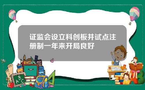 证监会设立科创板并试点注册制一年来开局良好