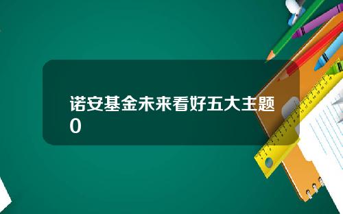 诺安基金未来看好五大主题0