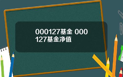 000127基金 000127基金净值