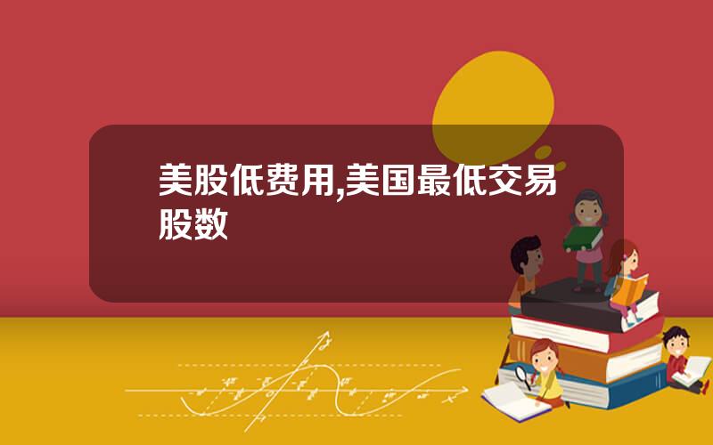 美股低费用,美国最低交易股数