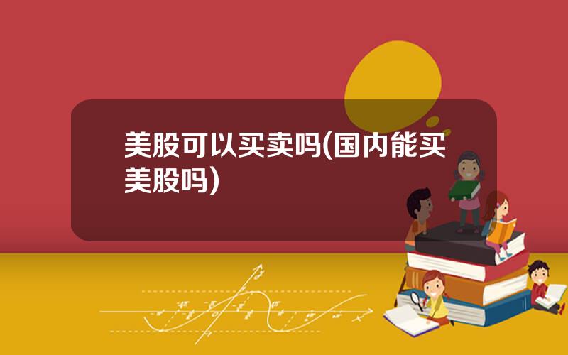 美股可以买卖吗(国内能买美股吗)