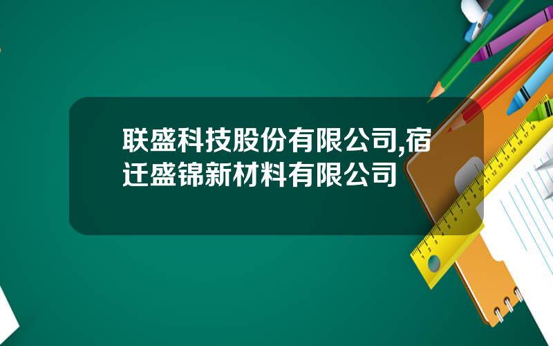 联盛科技股份有限公司,宿迁盛锦新材料有限公司