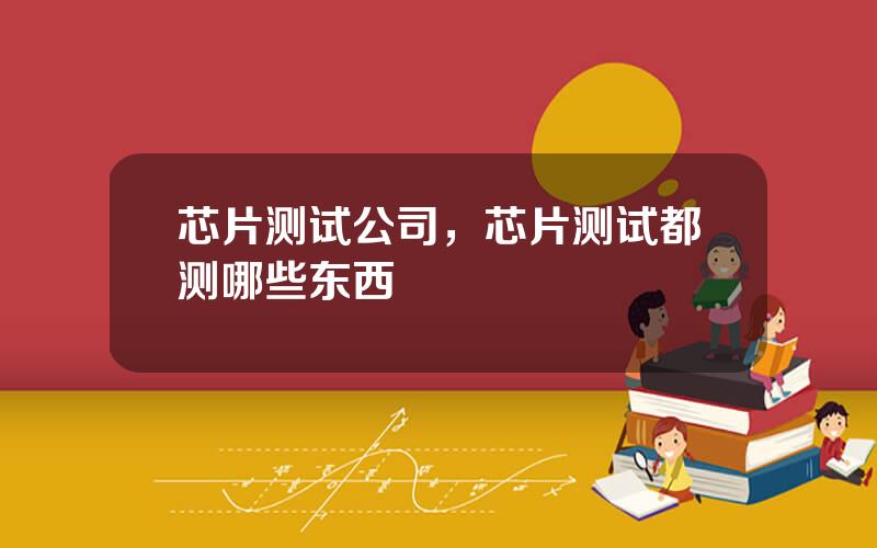 芯片测试公司，芯片测试都测哪些东西