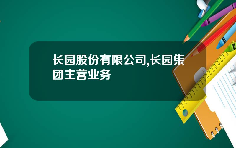 长园股份有限公司,长园集团主营业务